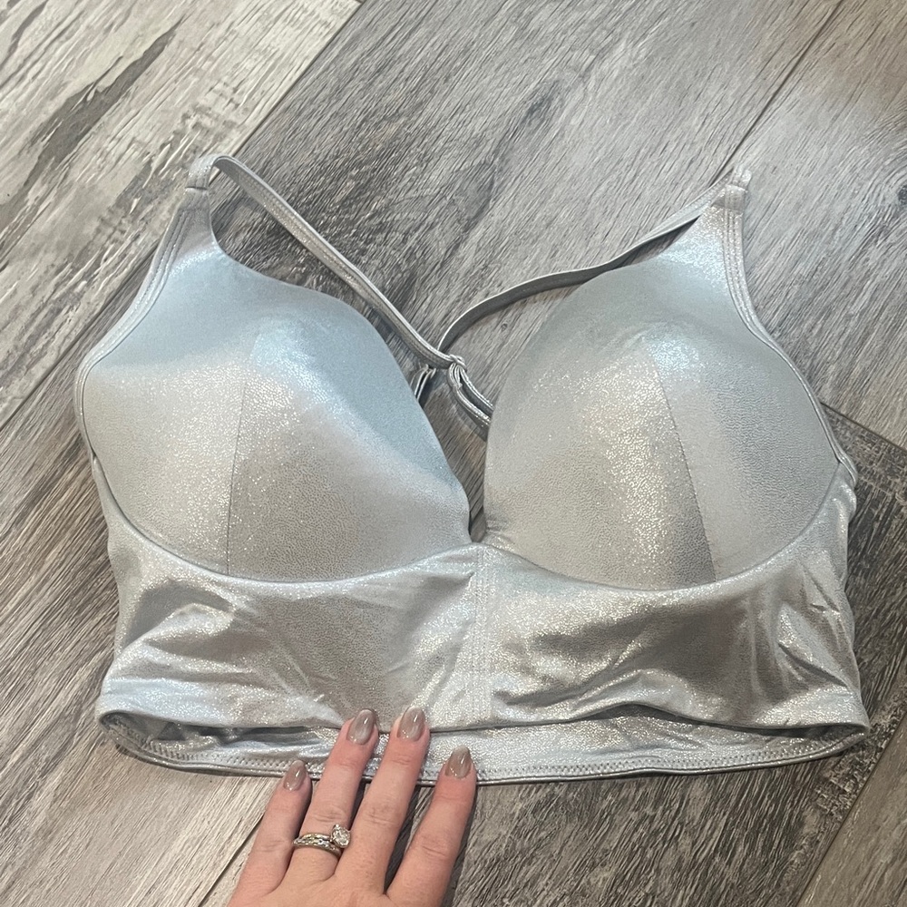 Shimera Shiny Silver Bra